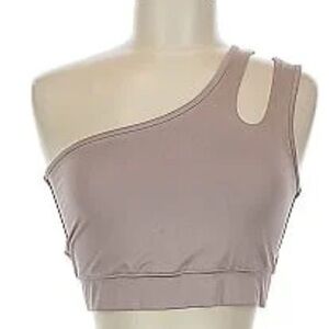 New- One-Shoulder Beige buttery soft top